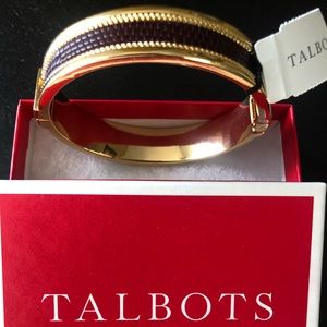 Talbots Embossed Croc Enamel Bangle with FREE Banana Republic Earrings